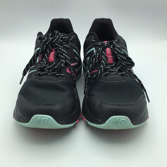 New Balance Black Pink Athletic Shoes Trail Running 8 Wide 410v8 - Picture 7 of 8